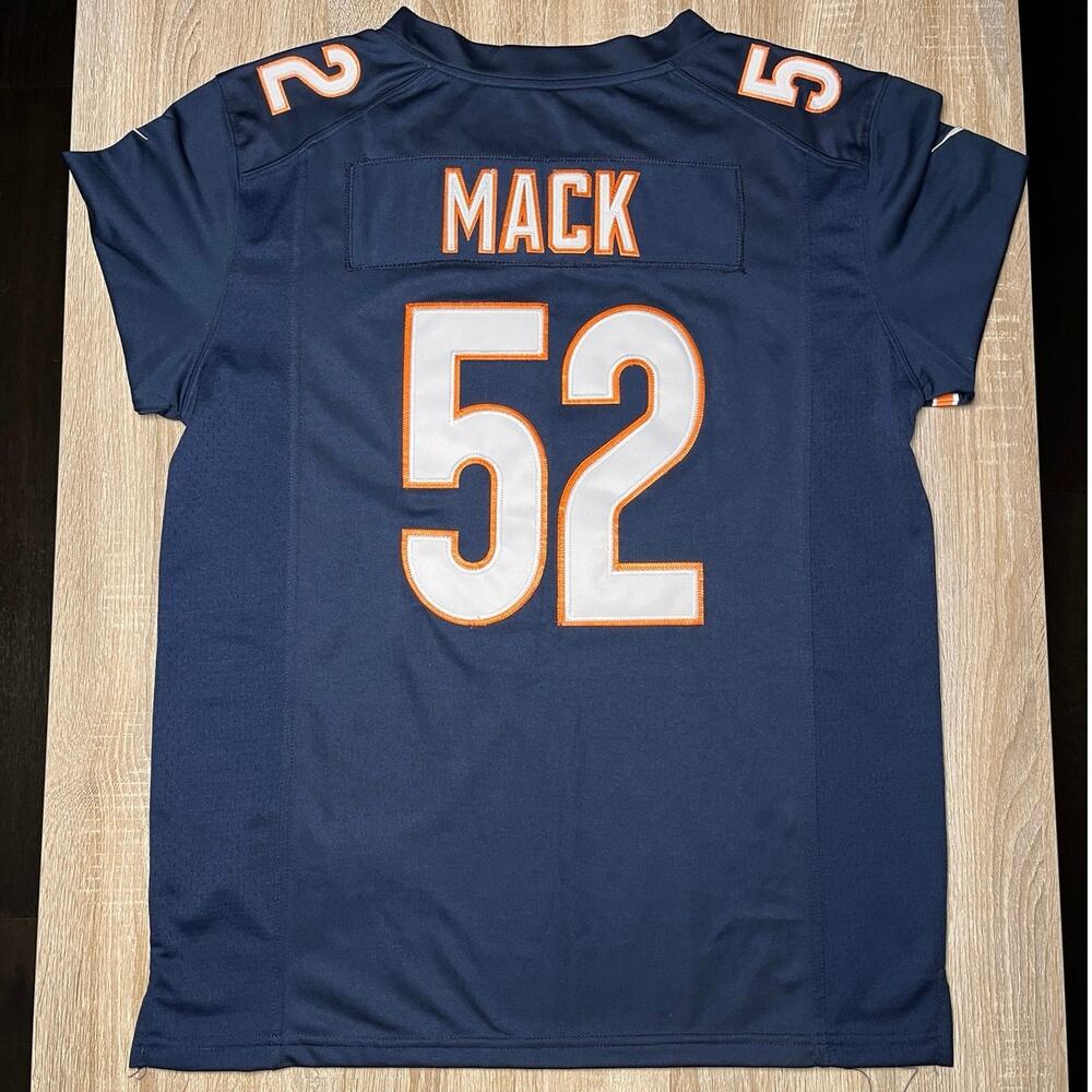 Khalil Mack Chicago Bears NFL On Field Navy Jersey Small